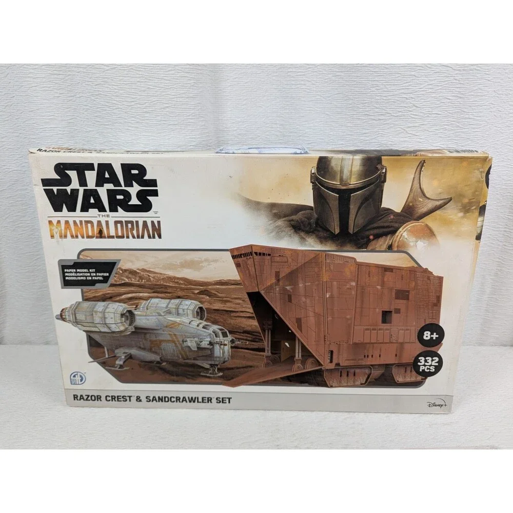Star Wars - The Mandalorian - Paper Model Kit - Razor Crest & Sandcrawler Set